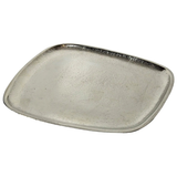 Dekoteller Metall silber Dekoschale Metallteller Deko Schale Teller 25 x 22 cm