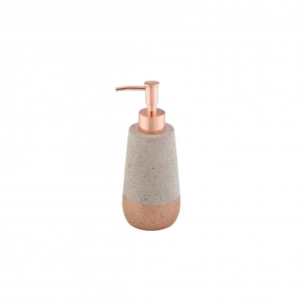 Soap dispenser concrete grey copper