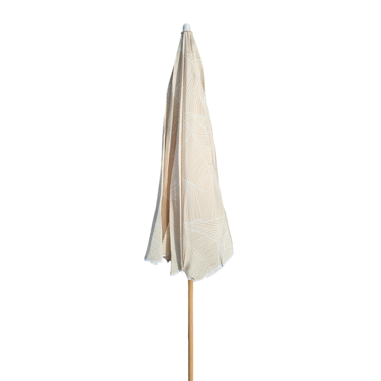 Sonnenschirm Strandschirm Balkonschirm grün creme braun 160 cm UV Schutz 30+