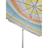 Sonnenschirm Strandschirm Balkonschirm UV Schutz 30+ gestreift 155 cm bunt