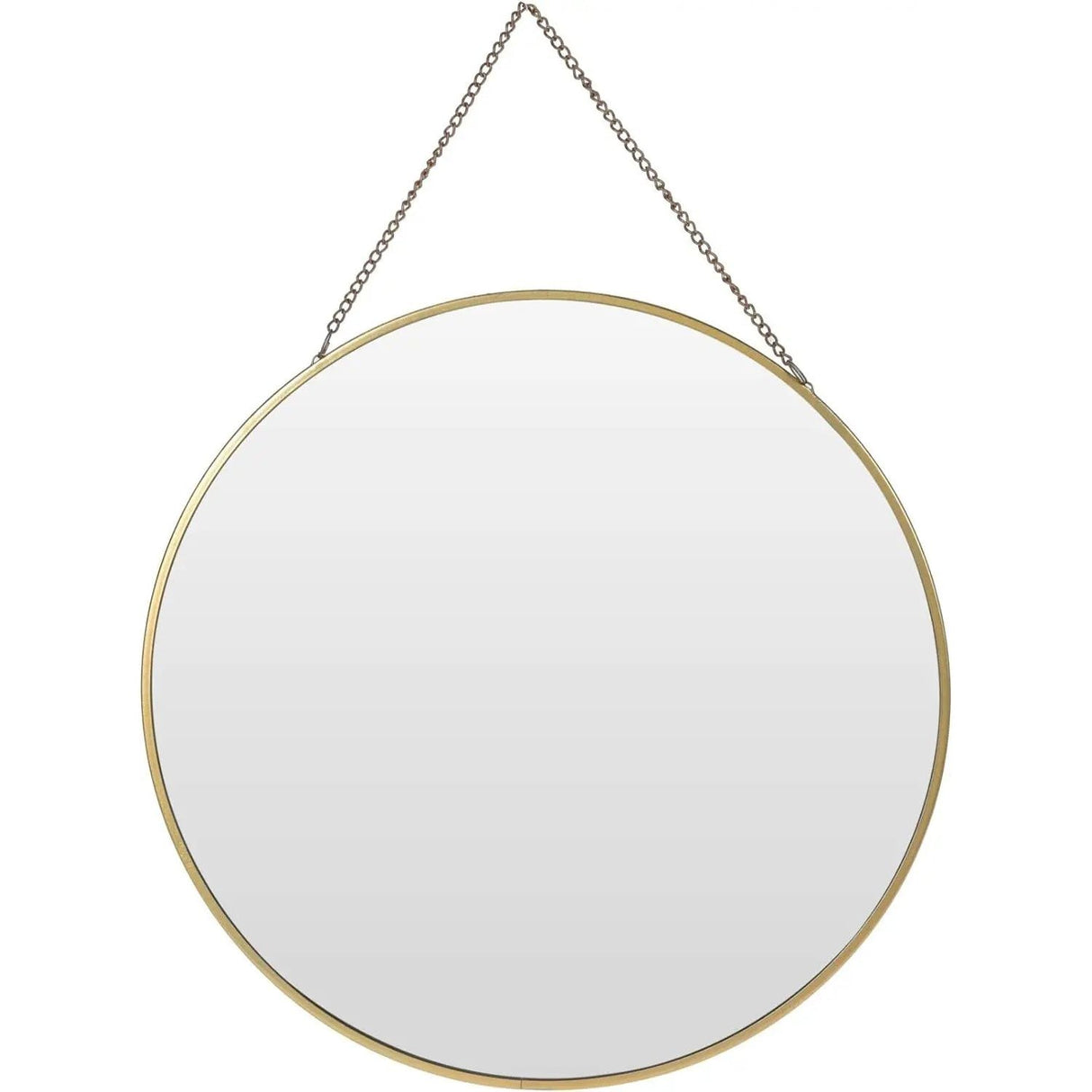 Round mirror, wall mirror, make-up mirror, round decorative mirror, metal, GOLD Ø 30 cm