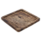 Tray mango wood wooden tray mango wood plate decoration brown dark brown 24x24 cm