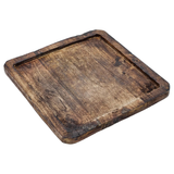 Tray mango wood wooden tray mango wood plate decoration brown dark brown 24x24 cm