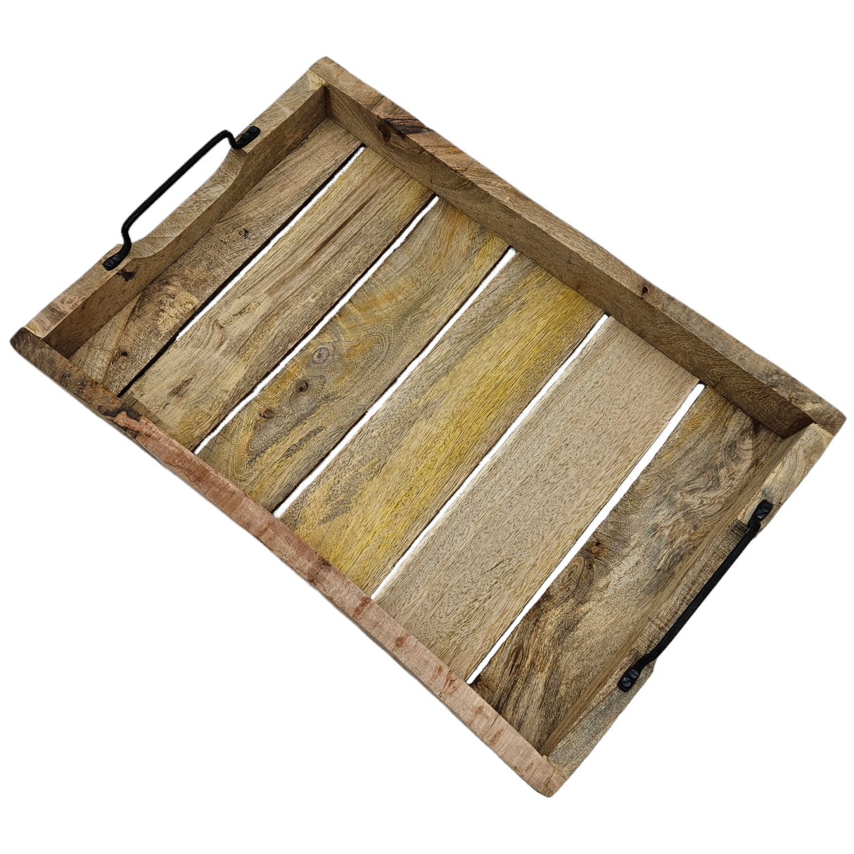 Tray decorative tray wood mango wood brown decoration table decoration mango wooden tray B-WARE