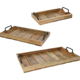 Tray decorative tray wood mango wood brown decoration table decoration mango wooden tray B-WARE