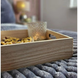 Tray serving tray decorative tray natural wooden tray natural medium 34x24 cm