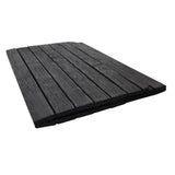 Sofatablett flexibel Bambustablett Bambus Natur anthrazit Armlehnen Schoner