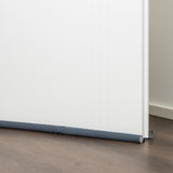 Zugluftstopper Doppeldichtung Türdichtung grau Energiesparend 2er SET 95 cm KÜRZBAR