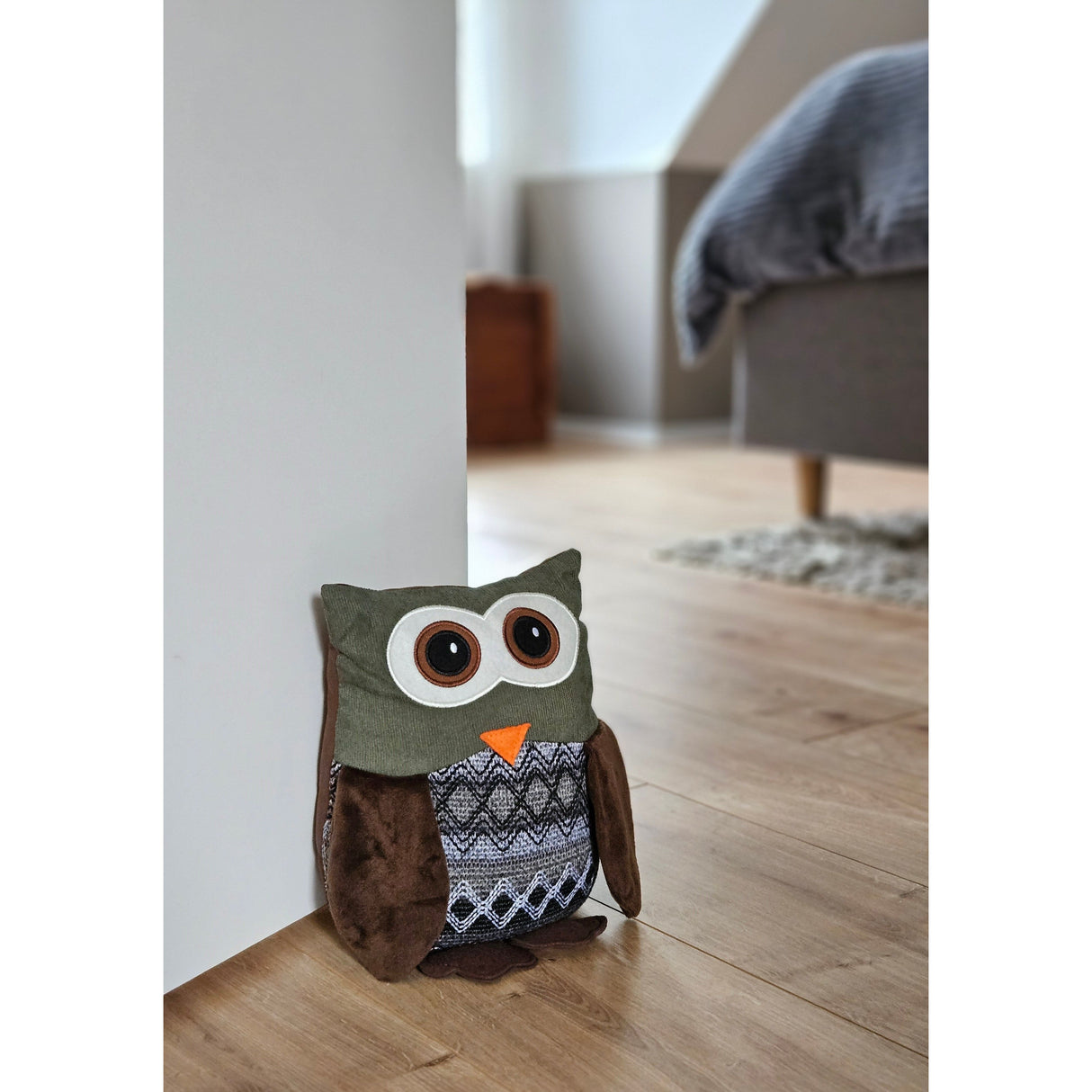 Türstopper Eule Türpuffer Türsack Fensterstopper Buchstütze Boden Türhalter Tier