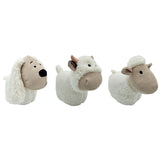 Türstopper Türsack Schaf Kuh Hund Türpuffer für Boden Stoff und Sand weiß beige