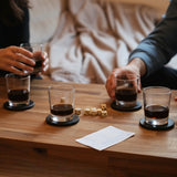 Teakholz Untersetzer rund 10 cm 8er Set – für Getränke & Raclette Rustikale Tischdeko