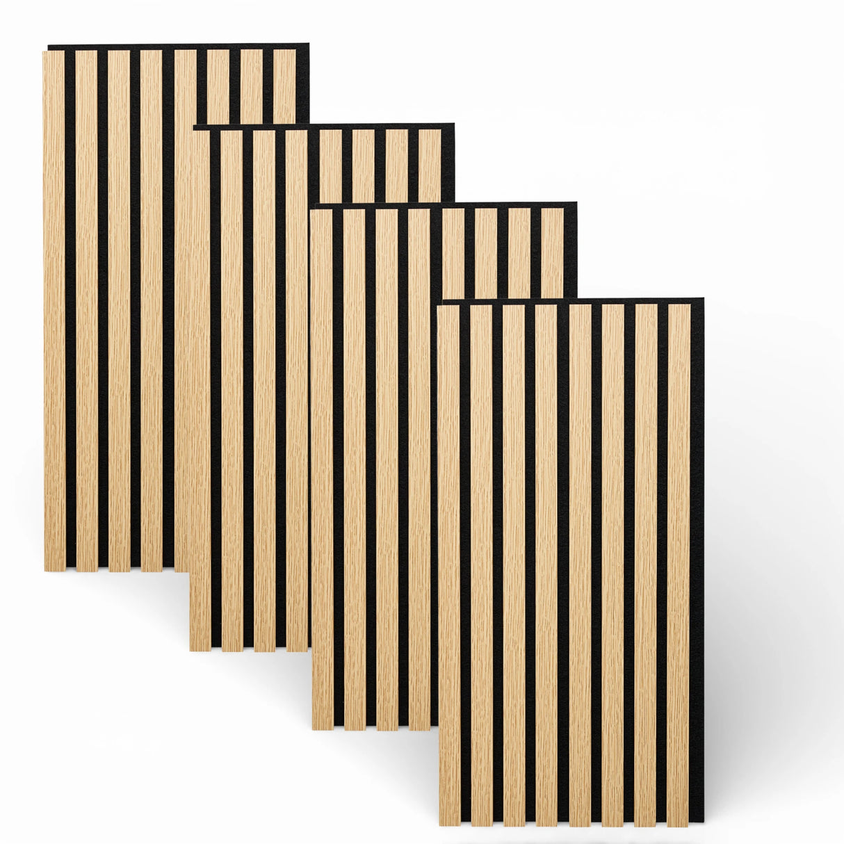 Akustikpaneel Wandpaneel Holz 60x30 4 Stück Wanddeko Wandvertäfelung Wandverkleidung