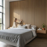 Akustikpaneel Wandpaneel Holz 60x30 4 Stück Wanddeko Wandvertäfelung Wandverkleidung