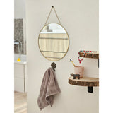 Round mirror, wall mirror, make-up mirror, round decorative mirror, metal, GOLD Ø 30 cm