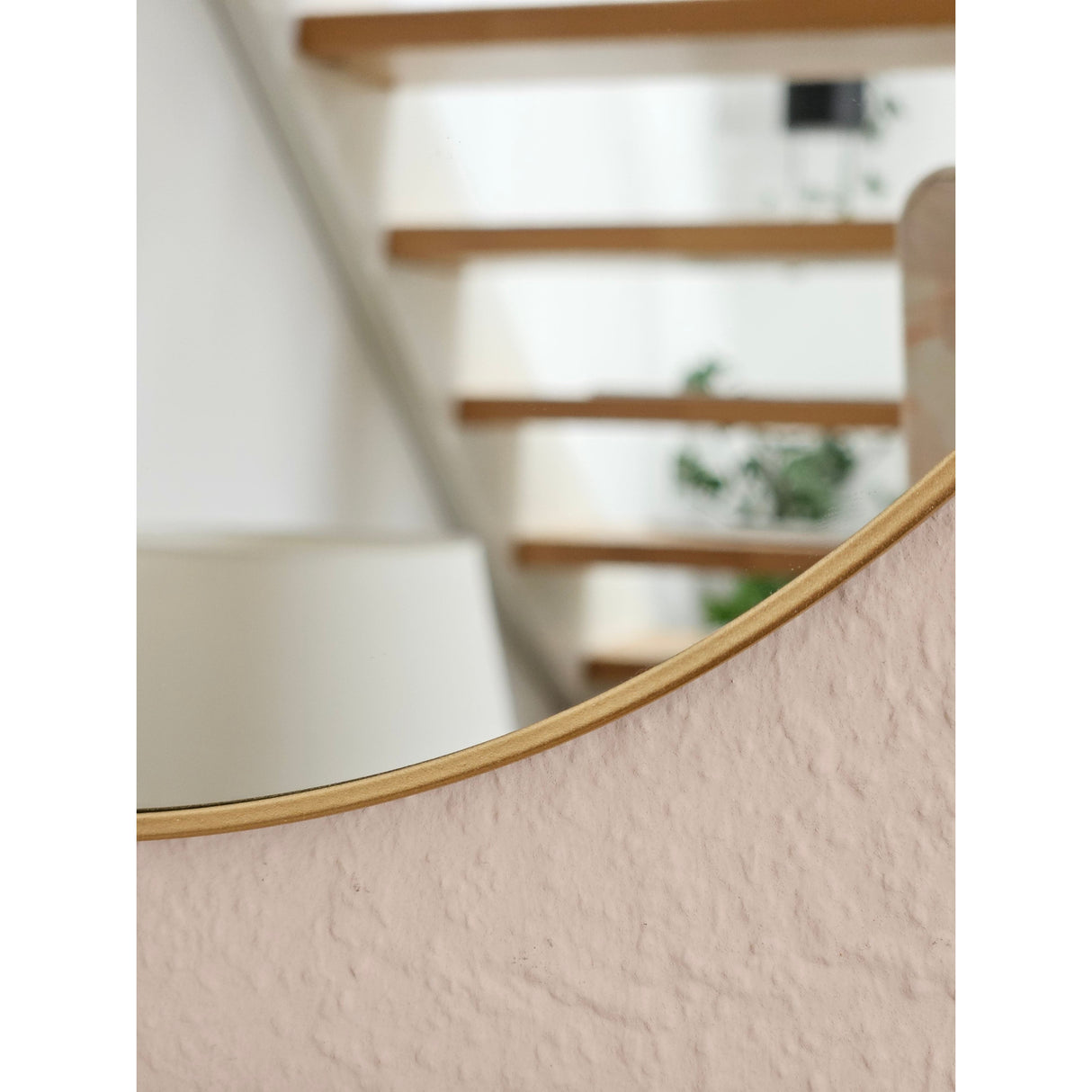 Round mirror, wall mirror, make-up mirror, round decorative mirror, metal, GOLD Ø 30 cm