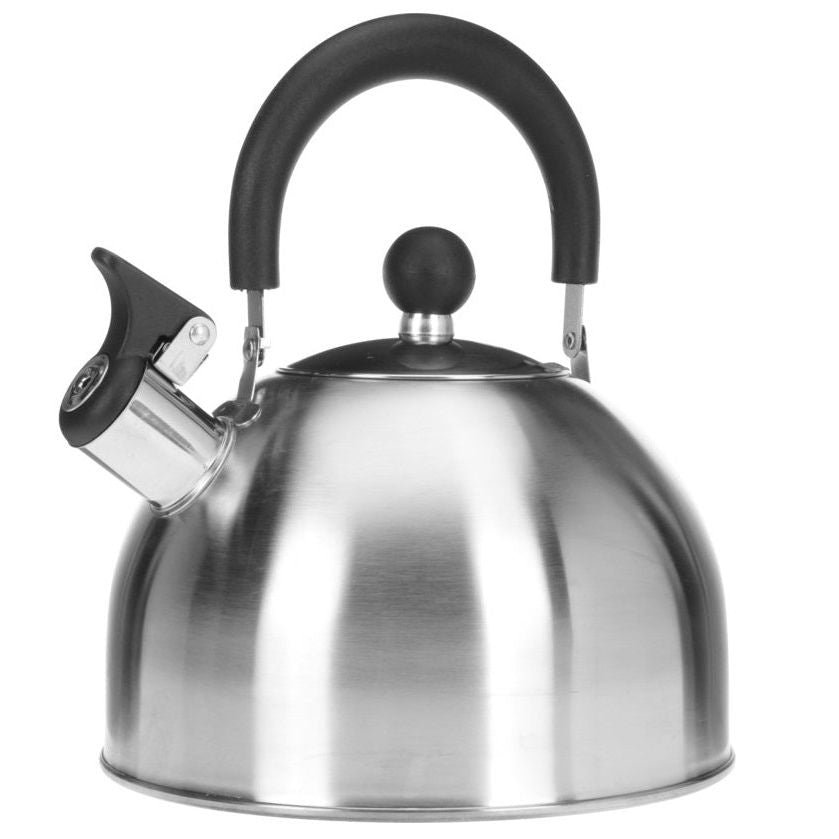 Wasserkocher Pfeifenkessel Edelstahl Kessel Teekessel Flötenkessel 2,5 L Camping