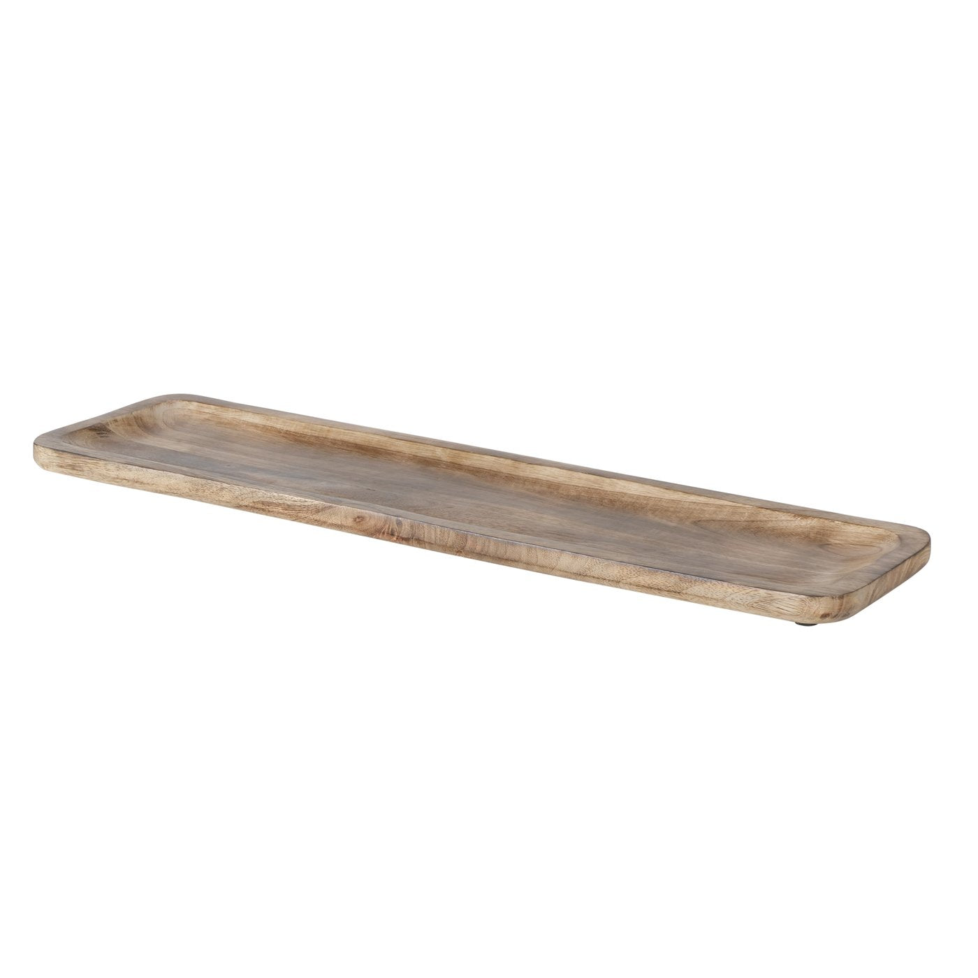 Decorative bowl long tray bowl table decoration rectangular XXL candle plate mango wood