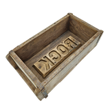 Wooden box brick shape brick shape box recycled wood box 30 cm