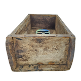 Wooden box brick shape brick shape box recycled wood box 30 cm