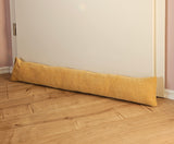 Zugluftstopper Türdichtung Türwindstopper Türen und Fenster Stoff grau creme beige 90 cm