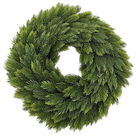 Adventskranz Tannenkranz Weihnachtskranz künstlicher Deko-Kranz grün Kranz Ø40cm - Adventskranz