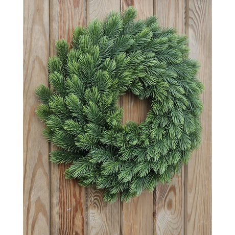 Adventskranz Tannenkranz Weihnachtskranz künstlicher Deko-Kranz grün Kranz Ø40cm - Adventskranz