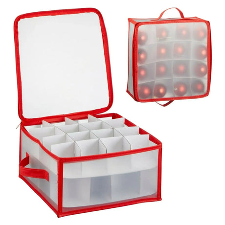 Aufbewahrungsbox für 32 Weihnachtskugeln Weihnachtsdeko Kiste Box Aufbewahrung - Aufbewahrungsbox