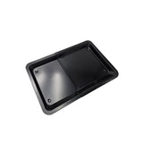 Backblech ausziehbar antihaftbeschichtet Carbonstahl Metall 33x33- 52 cm Schwarz - Backblech