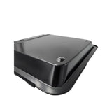 Backblech ausziehbar antihaftbeschichtet Carbonstahl Metall 33x33- 52 cm Schwarz - Backblech