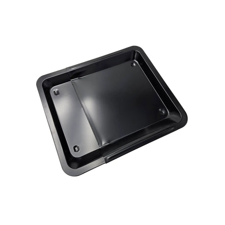 Backblech ausziehbar antihaftbeschichtet Carbonstahl Metall 33x33- 52 cm Schwarz - Backblech