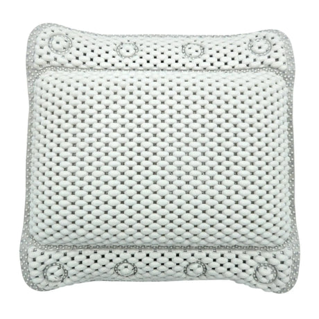 Badewannenkissen grau weiß blau Badekissen mit Saugnäpfen Spa Wannenkissen Kopfkissen - Badewannenkissen