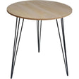 Beistelltisch Couchtisch rund Holz Metall Tisch Nachttisch Holztisch Ø 40 cm - Beistelltisch