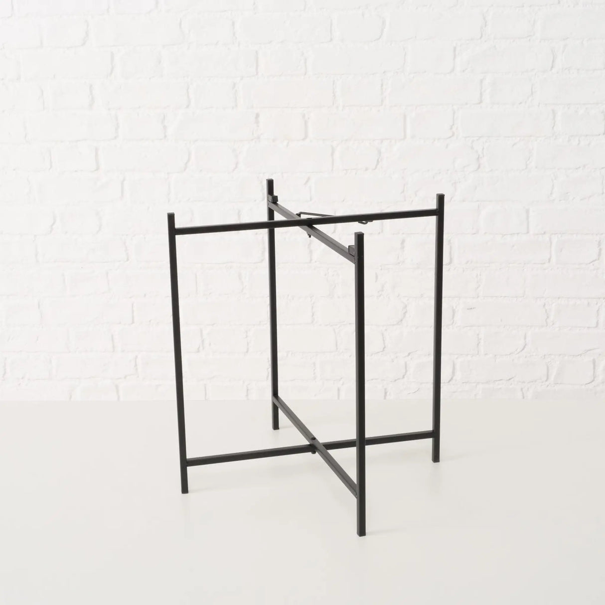 Beistelltisch Dekotisch Tabletttisch rund schwarz Metalltisch 45x40 cm - Beistelltisch