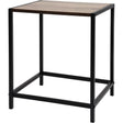 Beistelltisch Metall Holz Couchtisch Kaffeetisch Tisch Nachttisch schwarz Indoor - Beistelltisch