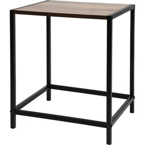 Beistelltisch Metall Holz Couchtisch Kaffeetisch Tisch Nachttisch schwarz Indoor - Beistelltisch