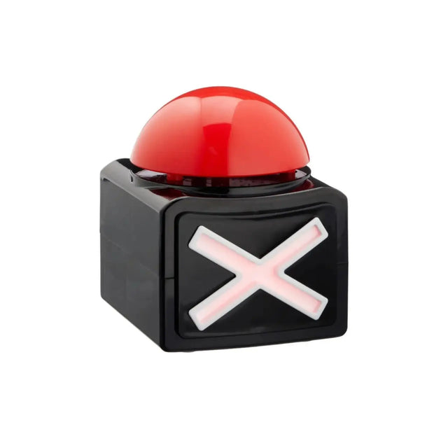 Buzzer mit Sound XL Button Alarmknopf Licht Quiz Quizspiel Party Spieleabend Duell - Buzzer