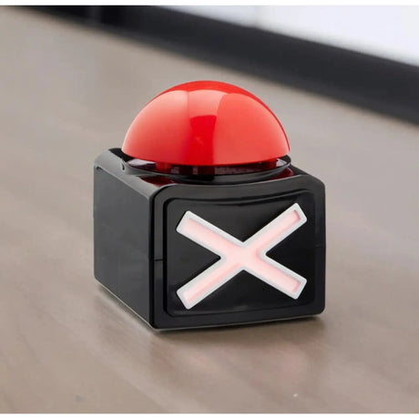 Buzzer mit Sound XL Button Alarmknopf Licht Quiz Quizspiel Party Spieleabend Duell - Buzzer
