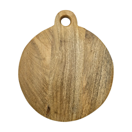 Deko Holzbrett Mango Unterlage rund Aufhängung 24 o 33 cm Tablett Kerzentablett - Dekobrett