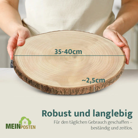 Dekobrett Baumscheibe Holz Holzbrett Brett Tablett Tischdeko Holzscheibe 38-44 - Baumscheibe