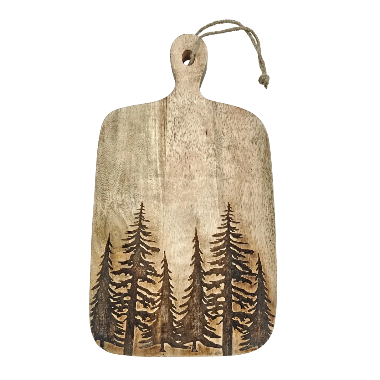 Dekobrett Mangoholz Serviertablett Tablett Wald Baum Kerzentablett 38x21 cm Mangotablett - Dekotablett