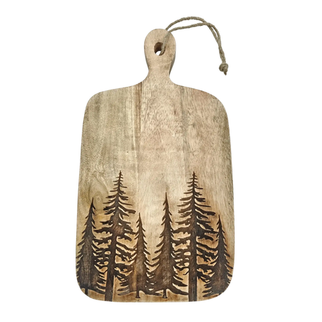 Dekobrett Mangoholz Serviertablett Tablett Wald Baum Kerzentablett 38x21 cm Mangotablett - Dekotablett