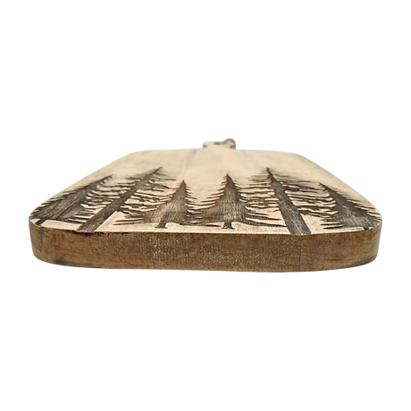 Dekobrett Mangoholz Serviertablett Tablett Wald Baum Kerzentablett 38x21 cm Mangotablett - Dekotablett