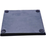 Dekoteller schwarz Dekoschale Metall Teller Schale Alu Deko 30x30 cm - Dekoteller