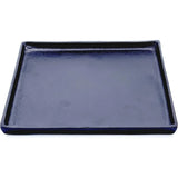 Dekoteller schwarz Dekoschale Metall Teller Schale Alu Deko 30x30 cm - Dekoteller