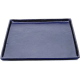 Dekoteller schwarz Dekoschale Metall Teller Schale Alu Deko 30x30 cm - Dekoteller