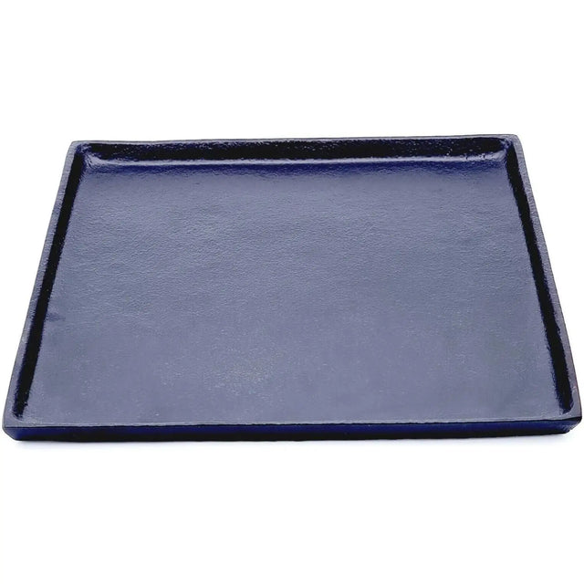 Dekoteller schwarz Dekoschale Metall Teller Schale Alu Deko 30x30 cm - Dekoteller