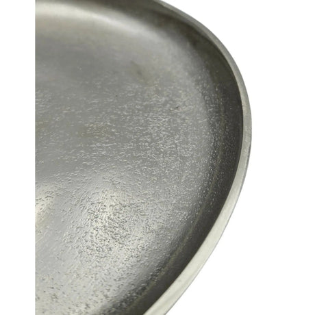 Dekoteller Silber Metall Teller Schale Dekotablett Kerzenteller Dekoschale Ø20cm - Dekoteller
