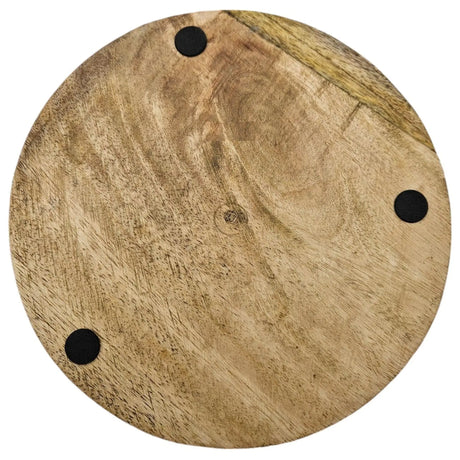 Dekoteller Teller Mango Holz Dekobrett Untersetzer Schmuckteller Tablett Ø 25 cm - Dekoteller