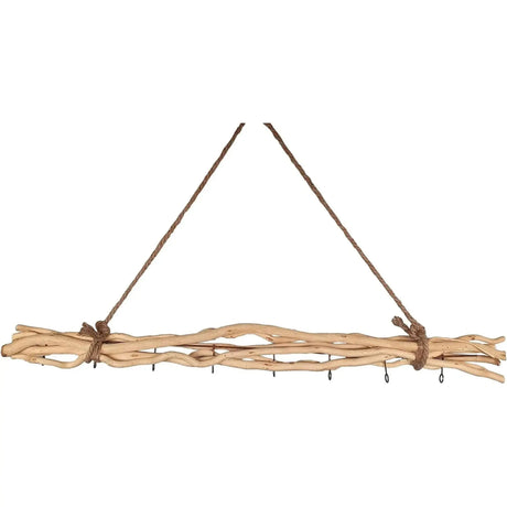 Dekozweige Holz 8 Haken Fensterdeko Hängeast Weide Äste braun Hängezweige 80 cm - Dekozweig