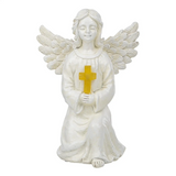 Engel Figur Gartendeko Solar Gartenfiguren Außen LED 22x16 Schutzengel Grab - Solarleuchte